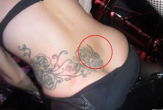 Lady Gaga's treble clef tatoo