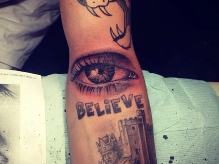 justin bieber believe tatoo
